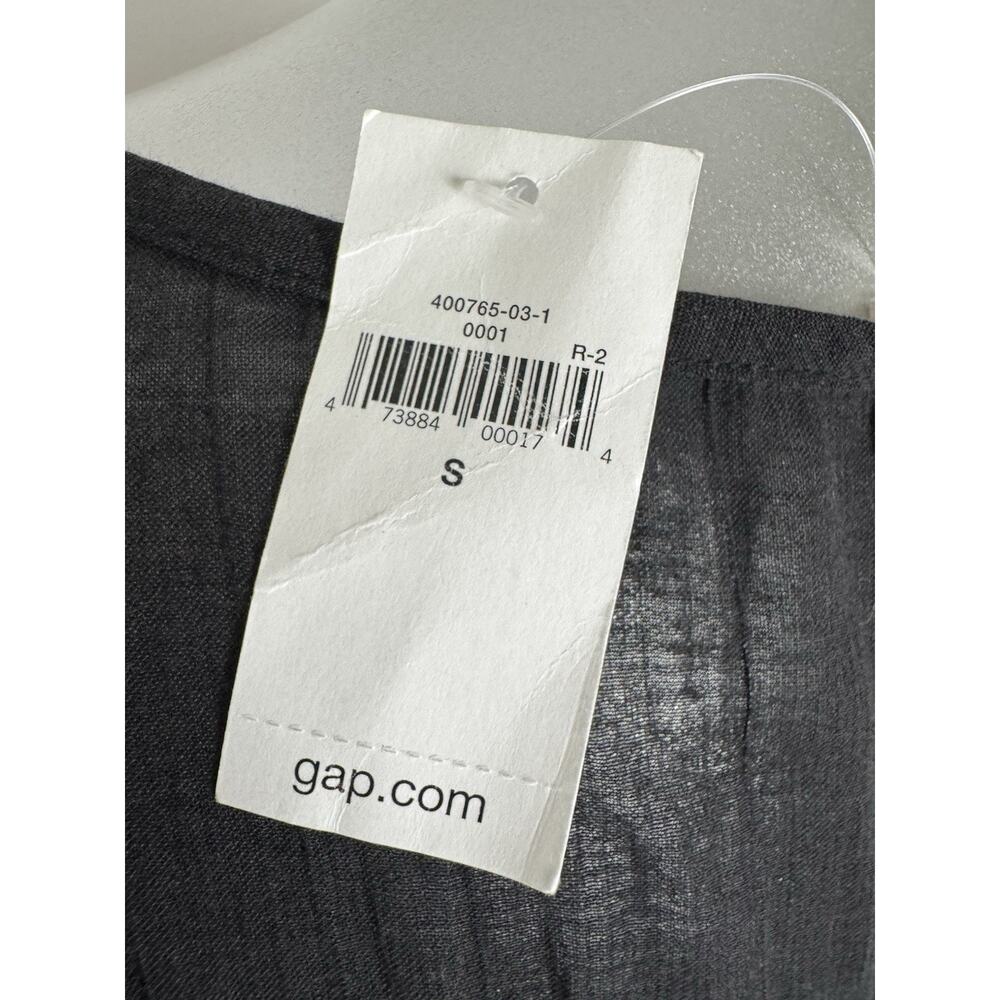 Gap Bell Sleeve Blouse Top Black Tiered Semi-sheer Peasant NWT - Picture 5 of 8